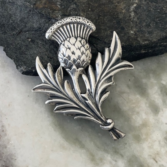 Jewelry - Vintage Sterling silver Scottish Thistle pin